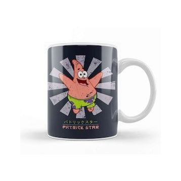 Baskı Dükkanı Patrick Star Retro Japanese Kupa