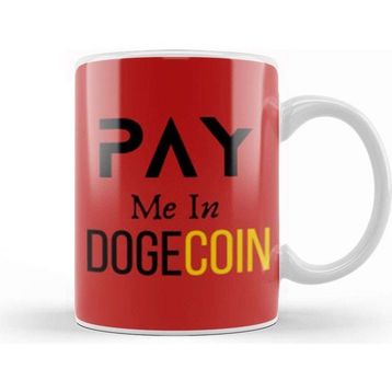 Baskı Dükkanı Pay Me In Dogecoin Kupa