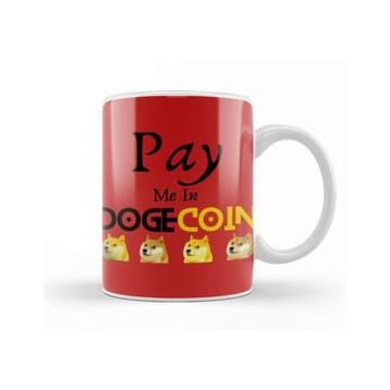 Baskı Dükkanı Pay Me In Dogecoin Kupa