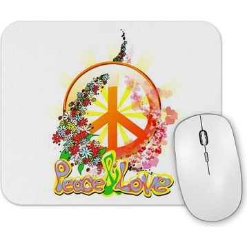 Baskı Dükkanı Peace Barış Simge Mouse Pad