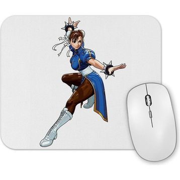 Baskı Dükkanı Pembe Street Fighter Chun Li Mouse Pad