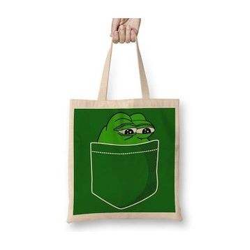 Baskı Dükkanı Pepe Ceplik Bez Çanta