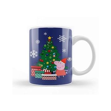 Baskı Dükkanı Peppa Pig Around The Christmas Tree Kupa