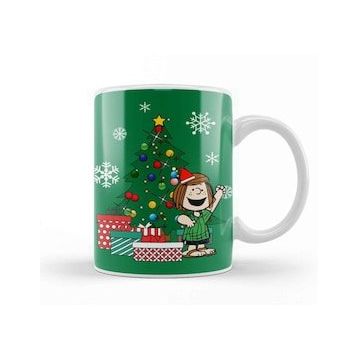 Baskı Dükkanı Peppermint Patty Around The Christmas Tree Peanuts Kupa