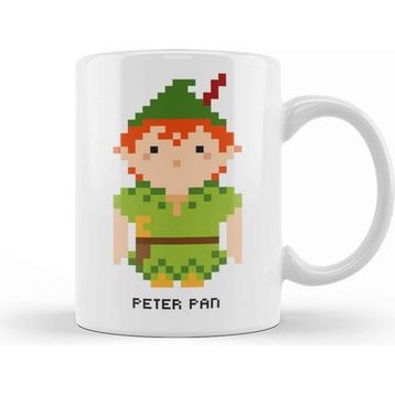 Baskı Dükkanı Peter Pan Pixel Character Kupa