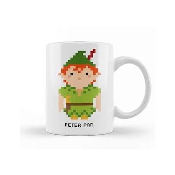 Baskı Dükkanı Peter Pan Pixel Character Kupa