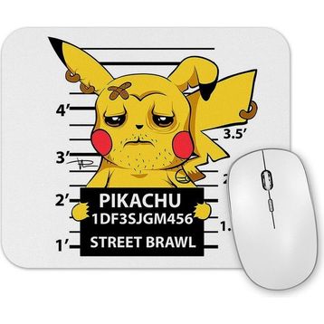 Baskı Dükkanı Pikachu Bad Boy Pokemon Mouse Pad