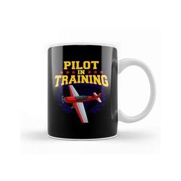 Baskı Dükkanı Pilot in Training Airplane Future Pilot Kupa