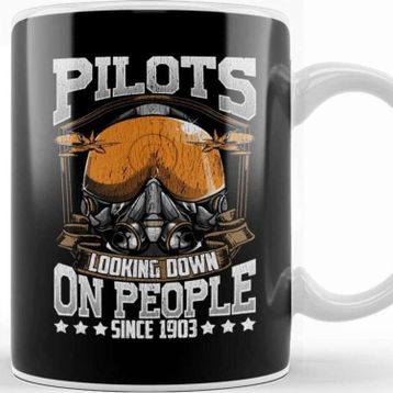 Baskı Dükkanı Pilots Looking Down on People Since 1903 Pun Kupa