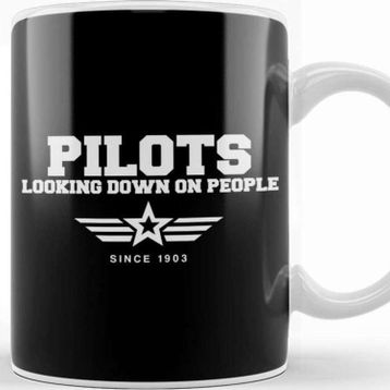Baskı Dükkanı Pilots Looking Down on People Since 1903 Pun Kupa