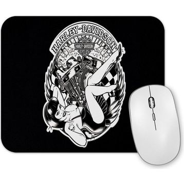 Baskı Dükkanı Pin Up Harley Mouse Pad