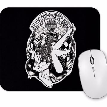 Baskı Dükkanı Pin Up Harley Mouse Pad
