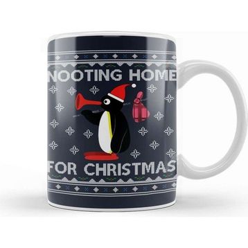 Baskı Dükkanı Pingu Nooting Home for Christmas Kupa