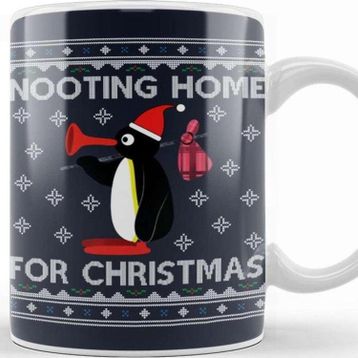 Baskı Dükkanı Pingu Nooting Home for Christmas Kupa