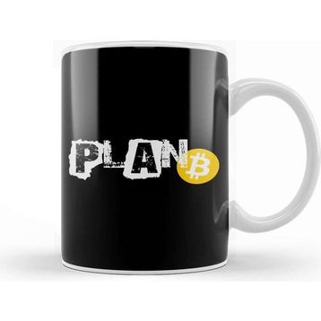 Baskı Dükkanı Plan B Bitcoin Cryptocurrency Decentralized Crypto Kupa