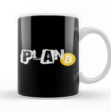 Baskı Dükkanı Plan B Bitcoin Cryptocurrency Decentralized Crypto Kupa