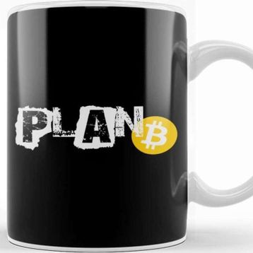Baskı Dükkanı Plan B Bitcoin Cryptocurrency Decentralized Crypto Kupa