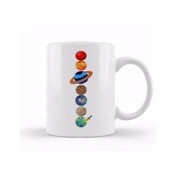 Baskı Dükkanı Planets Colour Kupa