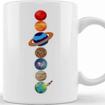 Baskı Dükkanı Planets Colour Kupa