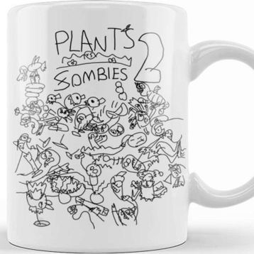 Baskı Dükkanı Plants Vs Zombies Doodle Up Kupa