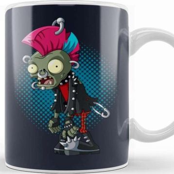 Baskı Dükkanı Plants Vs Zombies Punk Zombie Kupa