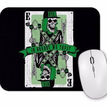 Baskı Dükkanı Playing Card Skull Mouse Pad