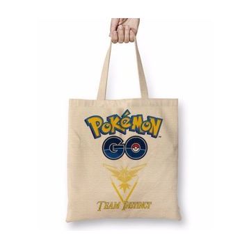 Baskı Dükkanı Pokemon Go Team Instinct Bez Çanta