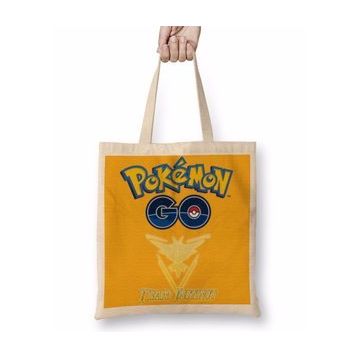 Baskı Dükkanı Pokemon Go Team Instinct Bez Çanta