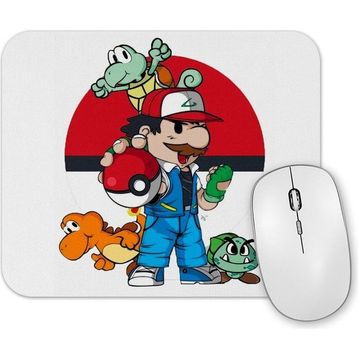 Baskı Dükkanı Pokemon Super Mario Mouse Pad