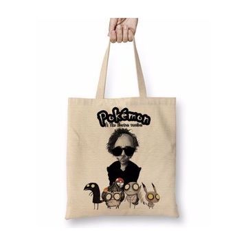 Baskı Dükkanı Pokemon Tim Burton Bez Çanta