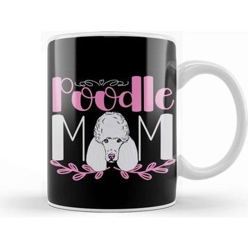 Baskı Dükkanı Poodle Mom Dog Mama Kupa