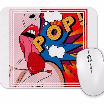 Baskı Dükkanı Pop Dudak Mouse Pad