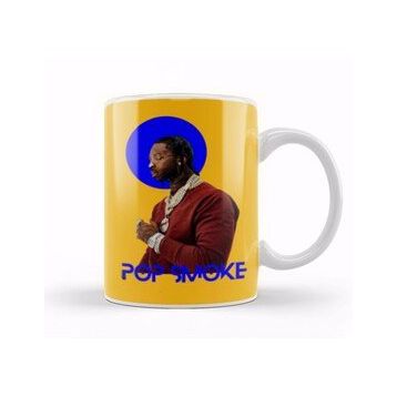 Baskı Dükkanı Pop Smoke Art Gift Kupa Bardak