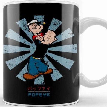 Baskı Dükkanı Popeye Retro Japanese Kupa