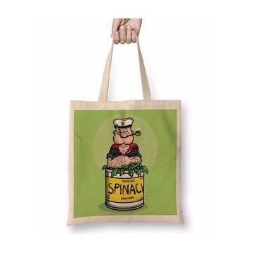 Baskı Dükkanı Popeye Spinach Temel Reis Bez Çanta