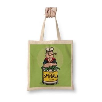 Baskı Dükkanı Popeye Spinach Temel Reis Bez Çanta