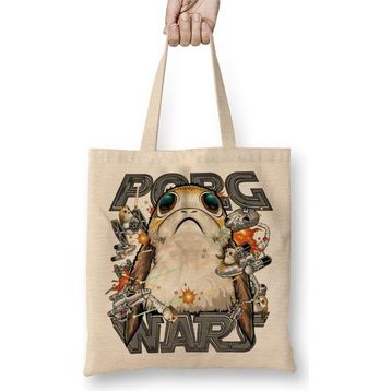 Baskı Dükkanı Porg Wars Bez Çanta