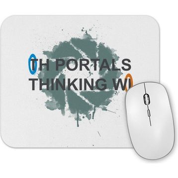 Baskı Dükkanı Portals Thinking With Portals Mouse Pad