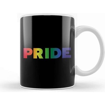 Baskı Dükkanı Pride Rainbow Text Kupa