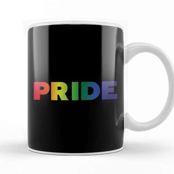 Baskı Dükkanı Pride Rainbow Text Kupa