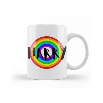 Baskı Dükkanı Prınce Harry Retro Rainbow Style Kupa