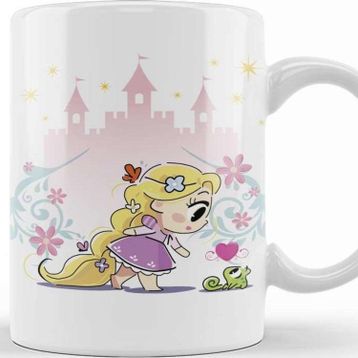 Baskı Dükkanı Princesas Cute Rapunzel Kupa