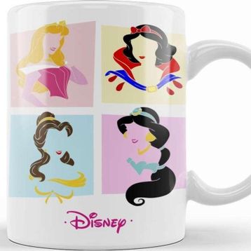 Baskı Dükkanı Princesas Silueta 5 Kupa