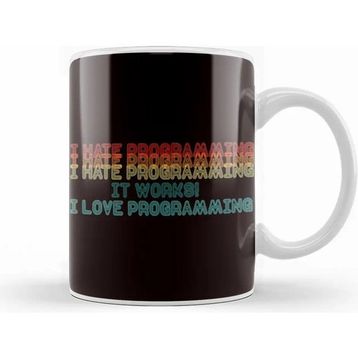 Baskı Dükkanı Programming Programmer Software Developer Debugging Coding Kupa Bardak