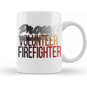 Baskı Dükkanı Proud Volunteer Firefighter Firefighting Kupa