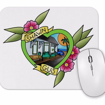 Baskı Dükkanı Psych Shawn Gus Mouse Pad