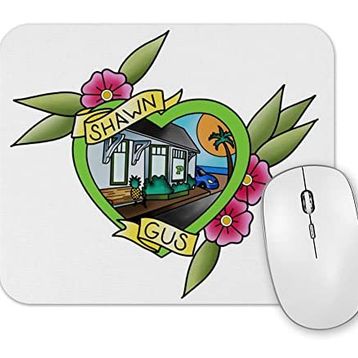 Baskı Dükkanı Psych Shawn Gus Mouse Pad