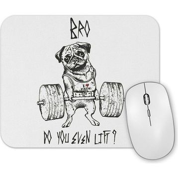 Baskı Dükkanı Pug Bodybuilder Köpek Mouse Pad