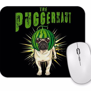 Baskı Dükkanı Pug Dog Puggernaut Life Funny Gift Mouse Pad