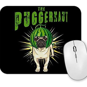 Baskı Dükkanı Pug Dog Puggernaut Life Funny Gift Mouse Pad
